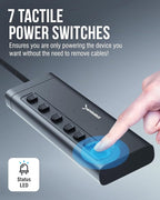 SABRENT 7-Port USB-C Hub with Power Switches, 5Gbps USB 3.2, 48W Powered Hub - Image 7