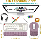Hokafenle 2 in 1 Ergonomic Mouse Pad Wrist Support & Wrist Rest - Image 2