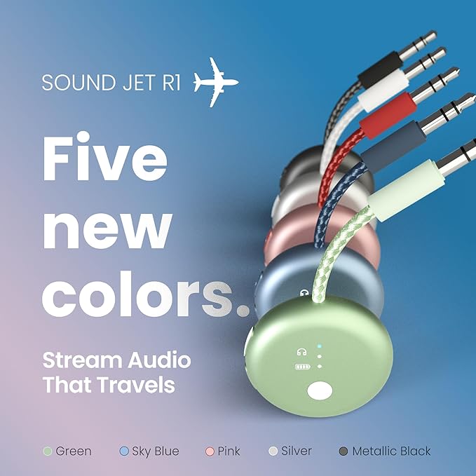 Avantree SoundJet R1 – Pack of 5 Airplane Bluetooth Adapter - Image 4