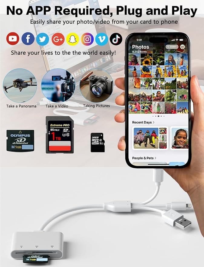 XD/TF/SD to iPhone Adapter Reader - Image 4