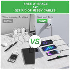 Multi Charging Cable for Apple Watch, Magnetic Wireless Charger, 4 in 1 Nylon - Image 6