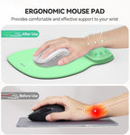 TECKNET Gel Mouse Pad with Wrist Rest, Ergonomic Office Mousepad with Wrist - Image 2