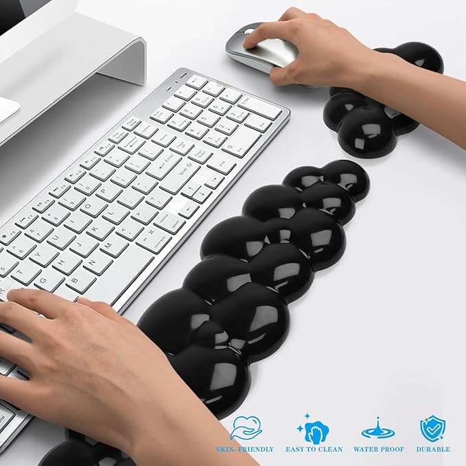 Gel Cloud Keyboard and Mouse Wrist Rest, Cute Wrist Support and Arm Support - Image 6