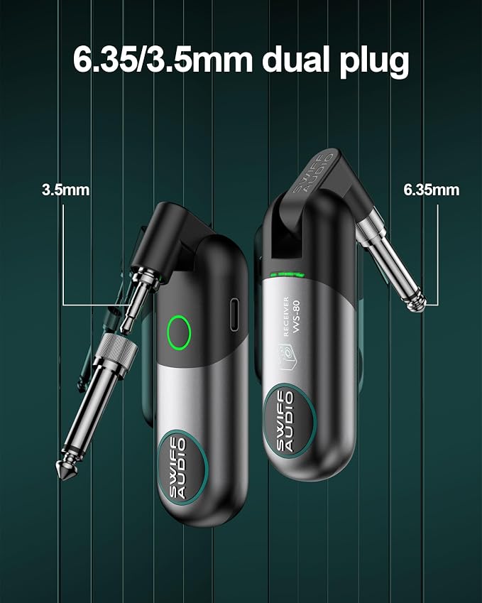 Wireless Guitar System, SWIFF Wireless Guitar Transmitter Receiver - Image 5