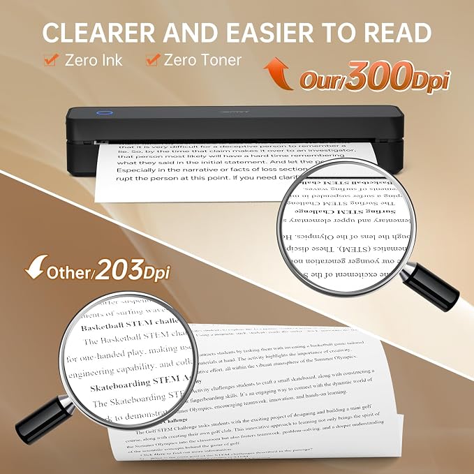 iDPRT MT610 Portable Thermal Printer, Mobile-Travel-Printers, - Image 3