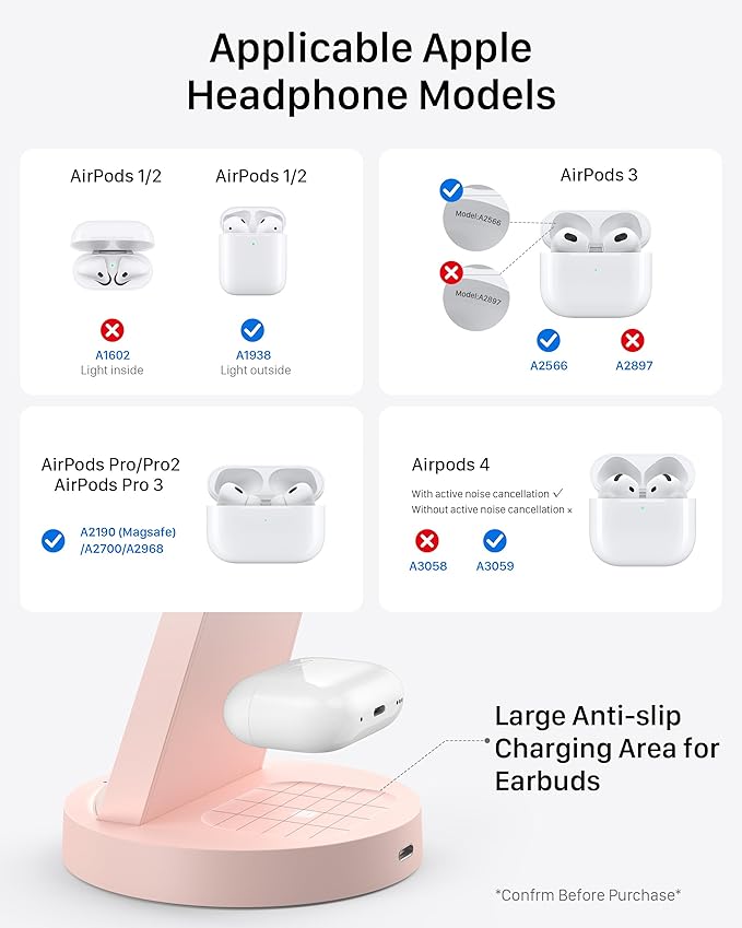 Anlmz 3 in 1 Charging Station for iPhone, Wireless Charger for iPhone 17 16e 16 - Image 5