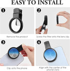 Clip - on Phone Polarizer Lens, Anti - Glare Polarizing Filter - Image 6