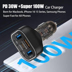 6 in 1 Multi Port USB C Car Charger Adapter PD 30W 6 Ports Super Fast Charging - Image 3