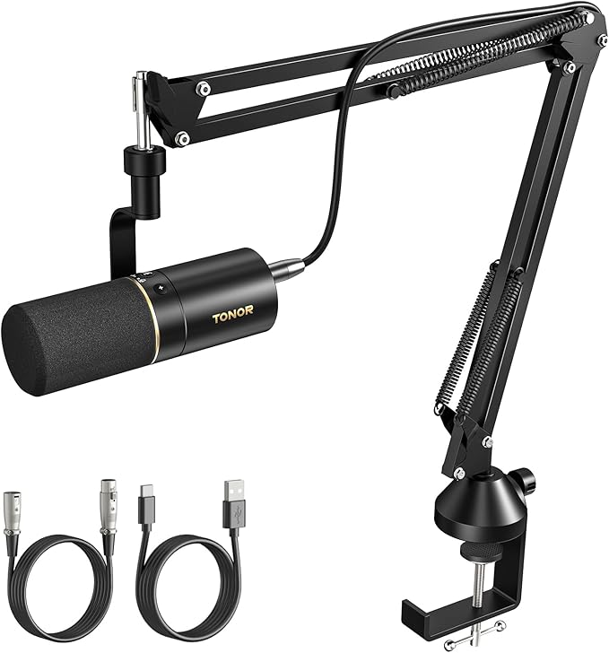 TONOR Dynamic Microphone, XLR/USB Microphone by TONOR