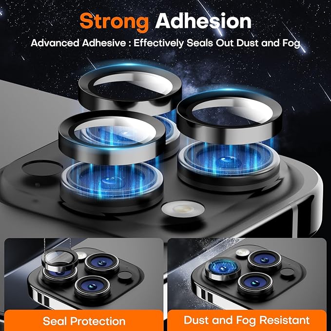 Camera Lens Protector for iPhone 16 Pro Max/16 Pro/15 Pro Max/15 Pro/14 Pro - Image 4