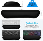 Dapesuom Enlarge Keyboard Wrist Rest, Cute Memory Foam Keyboard Wrist Cushion - Image 6