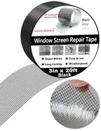 Wohohoho Window Screen Repair Tape, 3 in X 20 FT Black Screen Patch Repair Kit - Image 9