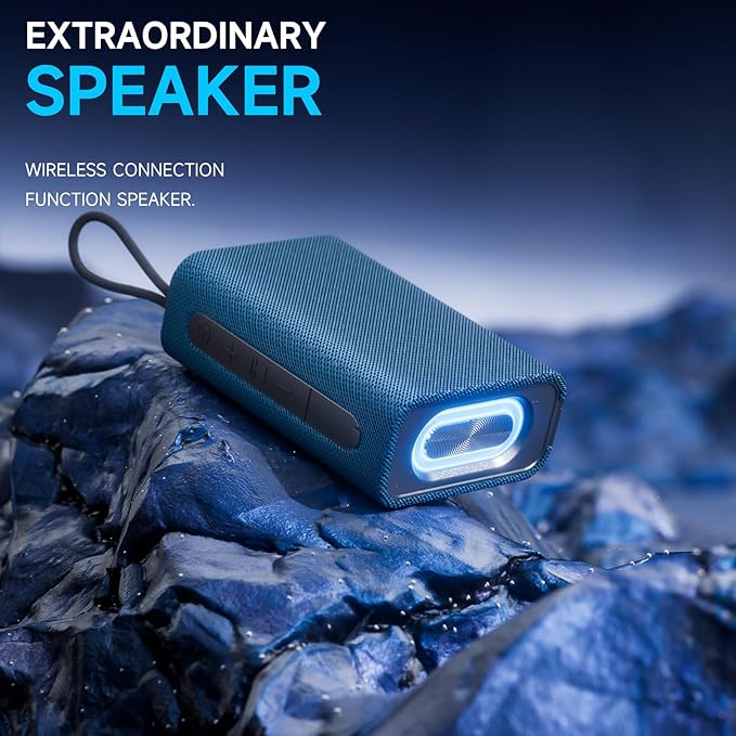 Speaker, Portable Wireless Bluetooth Speakers, Waterproof Loud Stereo Sound - Image 2