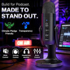 ZealSound Podcast Microphone for PC, Noise Cancellation USB Mic - Image 2