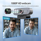 Angetube 1080P HD Webcam with Privacy Shutter Dual Noise-Cancelling Mic PC - Image 2