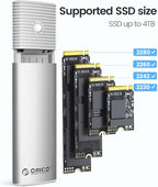 ORICO M.2 NVMe SATA SSD Enclosure Adapter Tool-Free, USB C 3.2 Gen 2 10Gbps NVMe - Image 4