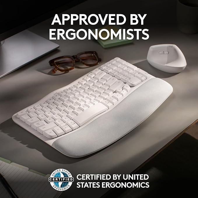 Logitech Wave Keys Wireless Ergonomic Keyboard - Image 5