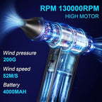 Compressed-Air-Dust Collector-Mini Portable- Turbo Fan- 130000RPM Electric - Image 2