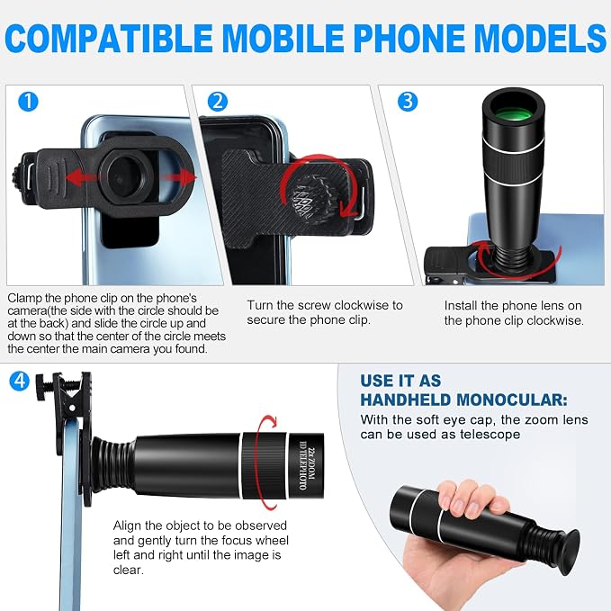 22X Long Focus Telephoto Phone Lens - Image 7