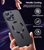 Magnetic for iPhone 15 Pro Case Slim Soft Silicone Bumper Shockproof Metallic - Image 5