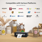 Bluetooth Thermal Shipping Label Printer, 4X6 Inkless Label Machine - Image 5