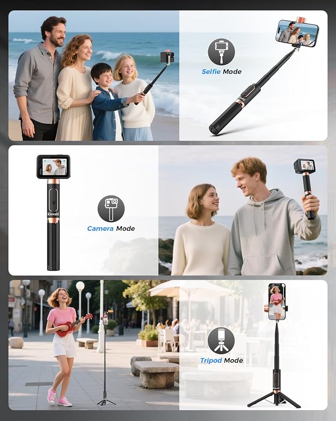 Selfie Stick Tripod for iPhone & Android, Portable Phone Tripod Stand - Image 4