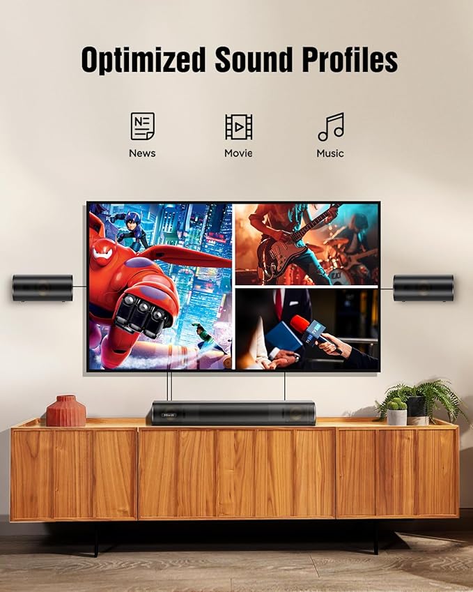 Hiwill 4.1ch Sound Bar with Dolby Atmos, 300W Sound Bar - Image 8