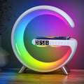 Smart Table Lamp with 4-in-1 Wireless Charger, Night Light, Alarm Clock by Boenim-US