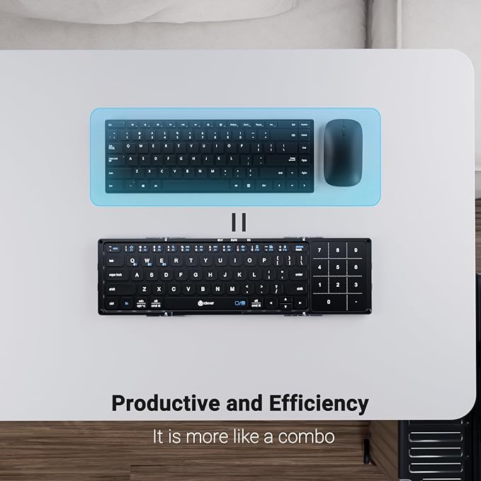 iClever Foldable Bluetooth Keyboard, BK18 Foldable Keyboard - Image 6