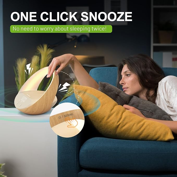 Bluetooth Alarm Clock, Sunrise Simulation Wake Up Night Light, 15W Fast - Image 7