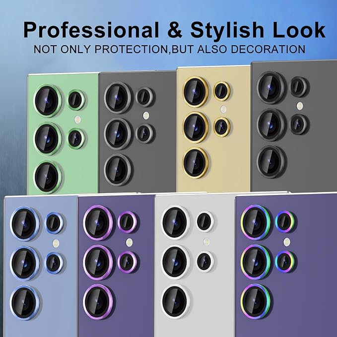 for Samsung Galaxy S25 Ultra Camera Lens Protector, Individual Metal Ring - Image 7