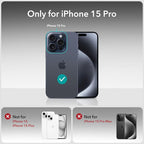 ESR 3 Pack for iPhone 15 Pro Screen Protector, Full Coverage Tempered Glass Film - Image 9