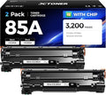 85A Black Toner Cartridge 2-Pack by JCTONER