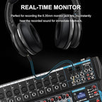 12 Channel Audio Interfacer Sound Board Mixer DJ Mixer 16-Bit DSP Effect USB - Image 6
