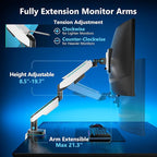 WALI Heavy Duty Monitor Arm, Monitor Stand - Image 5