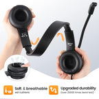 USB Headset with Microphone for PC Laptop, Wired Computer Headset Environmental - Image 8
