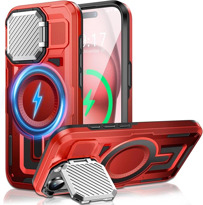 Camera Stand Case for iPhone 15 Plus, 2024 Version Military Grade Protective by Unknown