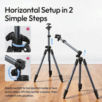 ULANZI TT59 Horizontal Overhead Photography Tripod, 68.9" Foldable Professional - Image 3
