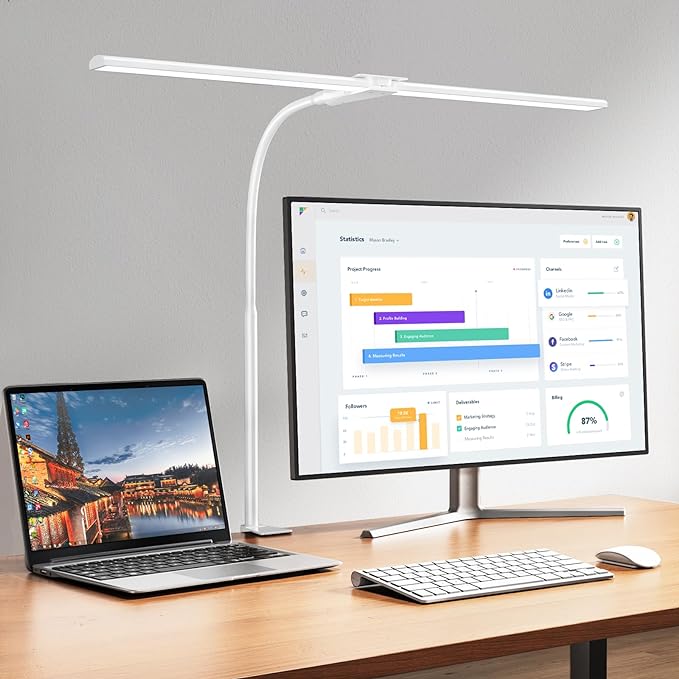 EppieBasic LED Double Head Architect Lamps, Extra Bright Workbench Office by EppieBasic