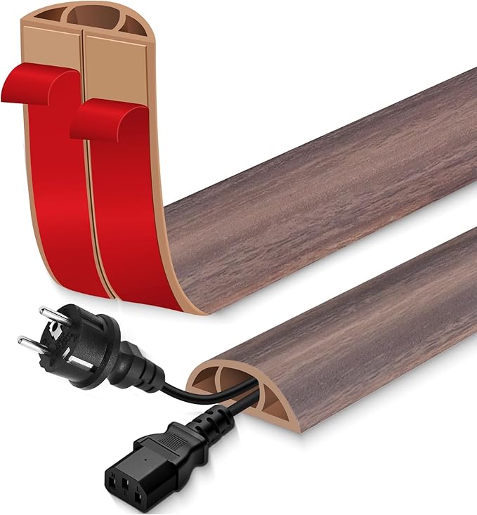 Floor Cord Cover for Wires on Floor Self Adhesive Cord Hider Floor Cable by EYAYEN