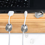 2 Sets Charger Holders for Cords, Adhesive Metal Cord Clips, Cable Management - Image 6