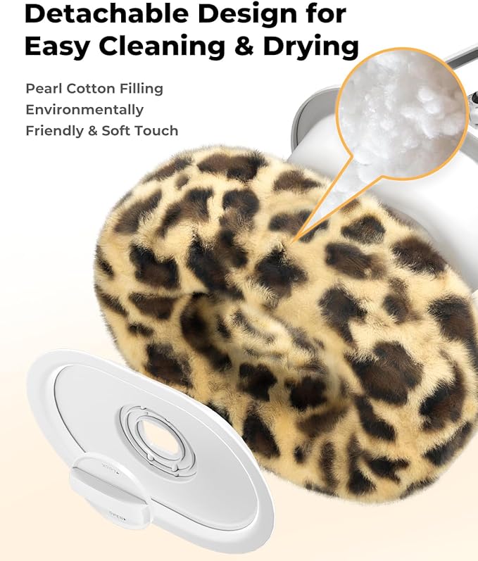 Kindle Pillow Stand with Leopard Print – Soft Tablet Holder with Snack Bowl & - Image 7