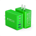 2 Pack 50W USB C Fast Charger Block, 5-Port Type C Wall Charger Brick, 2 USB A by Qwinjwin