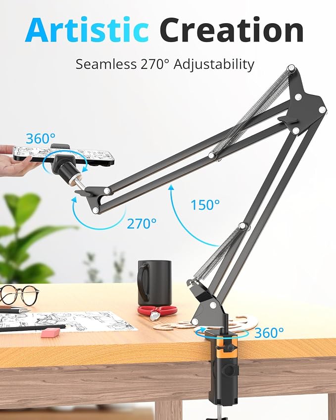 UBeesize Overhead Phone Mount Flexible Webcam Arm - Image 2