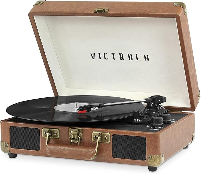 Victrola Journey Bluetooth Portable Suitcase Record Player – by Victrola