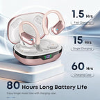 HAOYUYAN Sports Bluetooth Headphones, 80Hrs Playtime Wireless Earbuds - Image 3