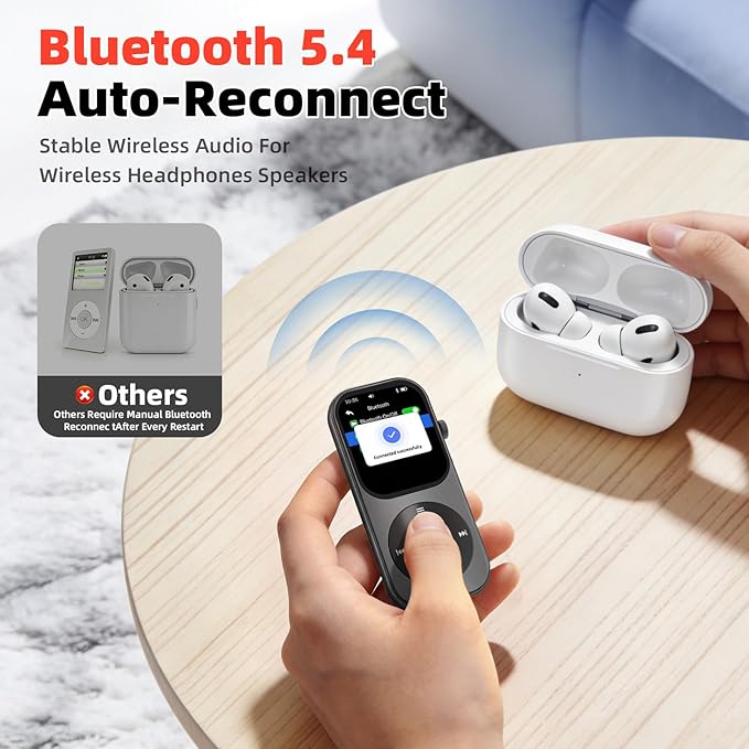 128GB MP3 Player with Bluetooth 5.4, Music Player with Built-in HD Speaker - Image 5