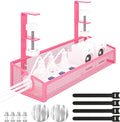 Under Desk Cable Management Tray Black, No Drill Desk Cable Wire Management by Kaiferty