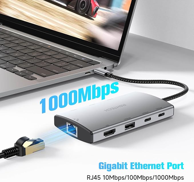RSHTECH 9-in-1 USB C Hub Multiport Adapter - Image 6