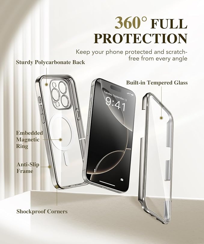 BERFY Magnetic for iPhone 16 Pro Case, Compatible - Image 3